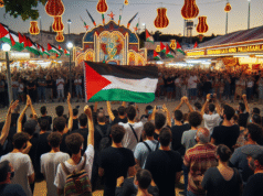 Manifestación en apoyo a Palestina durante las Ferias de San Mateo en Talavera: todo lo que ocurrió