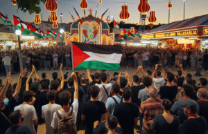 Manifestación en apoyo a Palestina durante las Ferias de San Mateo en Talavera: todo lo que ocurrió