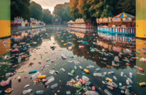 Impacto ambiental tras las Ferias de Talavera: denuncian suciedad en el Lago de la Alameda