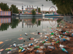 Impacto ambiental de las Ferias de Talavera: denuncian acumulación de basura en el Lago de la Alameda