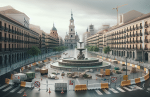 Por qué se han paralizado las obras de la fuente de Plaza de España en Talavera y qué consecuencias tendrá
