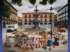 Por qué se han paralizado las obras en la fuente de Plaza de España de Talavera: causas y próximos pasos