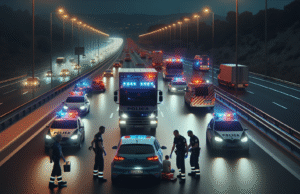 Conductor detenido por circular en sentido contrario en la A-5: todos los detalles del incidente en la autovía