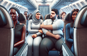 Polémica en vuelo de United Airlines por negativa a compartir apoyabrazos con pasajera de talla grande