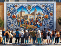 Descubre el nuevo mural cerámico de Talavera: arte tradicional y patrimonio en el corazón de la ciudad