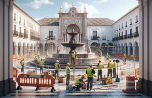 Reformas en la fuente de la Plaza de España de Talavera: Todo lo que debes saber sobre las obras y sus plazos