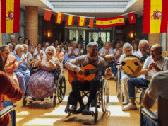 La Parranda Castellana lleva alegría y música tradicional al Hospital Nacional de Parapléjicos de Toledo