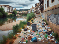 Basura acumulada en la Calle Paradón de Talavera: un problema ambiental junto al río que necesita solución urgente