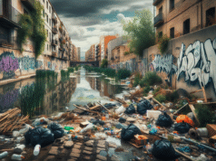 Problemas de basura en la Calle Paradón de Talavera: una zona degradada junto al río que necesita atención urgente