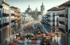 Avances en las obras de renovación urbana en Ronda del Cañillo y Plaza San Jerónimo en Talavera