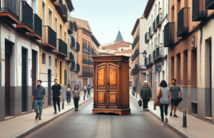 Armario abandonado en plena calle sigue tres días sin recoger en Talavera: vecinos reclaman solución urgente