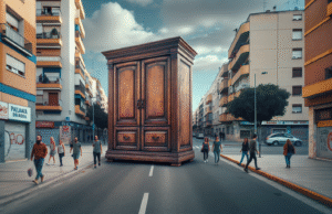 Armario abandonado en la vía pública de Talavera permanece tres días sin ser retirado: preocupación vecinal y falta de respuesta municipal