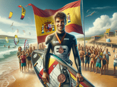 Alfonso Tertre gana medalla de bronce en el campeonato regional de windsurf representando a Talavera