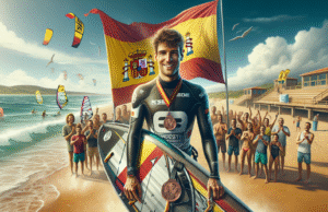 Alfonso Tertre gana medalla de bronce en el campeonato regional de windsurf representando a Talavera