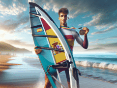Alfonso Tertre, deportista de Talavera, gana medalla de bronce en el campeonato regional de windsurf