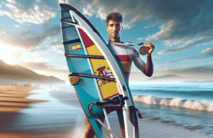 Alfonso Tertre, deportista de Talavera, gana medalla de bronce en el campeonato regional de windsurf