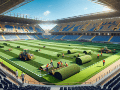 Así se renueva el césped del estadio El Prado en Talavera: detalles del cambio y mejoras previstas