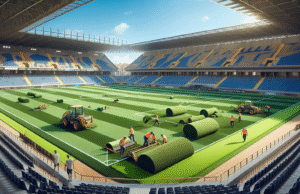 Así se renueva el césped del estadio El Prado en Talavera: detalles del cambio y mejoras previstas