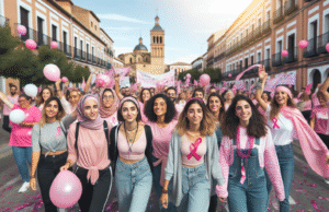 Desfile solidario en Talavera contra el cáncer de mama celebra la alegría de vivir y la esperanza