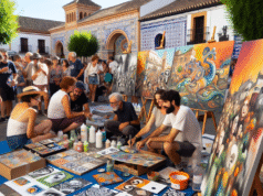 El arte solidario transforma Talavera: iniciativa cultural une a artistas y vecinos por una buena causa