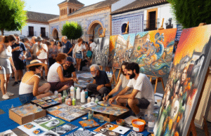 El arte solidario transforma Talavera: iniciativa cultural une a artistas y vecinos por una buena causa