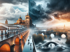 Pronóstico del tiempo en Talavera: días tranquilos y lluvias intensas esta semana