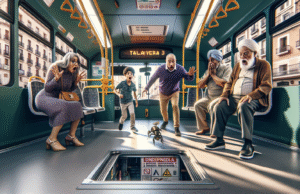 Incidente en el bus Talavera-Toledo: una trampilla del suelo se levanta durante el trayecto – Video y detalles del suceso