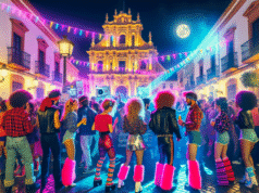 Talavera revive los años 80 con una fiesta temática inolvidable llena de música y diversión