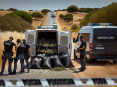 Detenidas dos personas en Talavera por transportar 124 plantas de marihuana en una furgoneta
