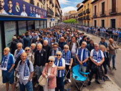 Miles de Aficionados Hacen Largas Colas para Conseguir Entradas de la Copa del Rey en Talavera