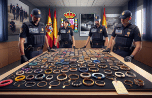 Policía Nacional recupera más de 130 manillas robadas en Talavera tras operación contra el robo de joyas