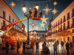 Talavera inicia la instalación del alumbrado navideño 2024: fechas, zonas y novedades destacadas