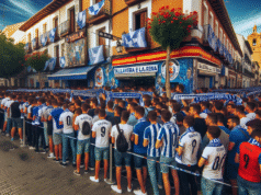 Aficionados hacen cola para conseguir entradas del partido del año en Talavera