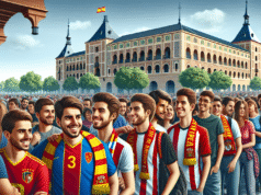 Aficionados hacen fila desde temprano para el partido más esperado del año en Talavera
