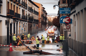 Fuga de Agua en la Calle Carnicerías de Talavera: Rotura de Tubería Provoca Incidencia en el Suministro