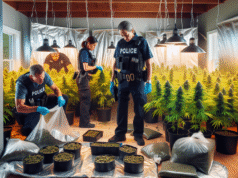 Descubren gran plantación de marihuana en una vivienda de Talavera durante una operación policial