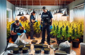 Descubren gran plantación de marihuana en una vivienda de Talavera durante una operación policial