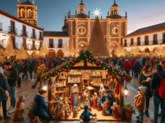 Talavera da la bienvenida a la Navidad con la inauguración de su Pueblo de Belén y chocolate gratis para los asistentes