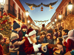 La visita de Papá Noel a Talavera llena de magia e ilusión a niños y familias