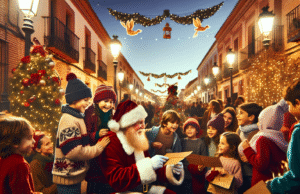 La visita de Papá Noel a Talavera llena de magia e ilusión a niños y familias