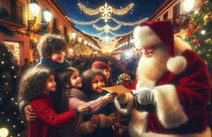 Papá Noel en Talavera de la Reina: una visita mágica llena de ilusión y sonrisas infantiles