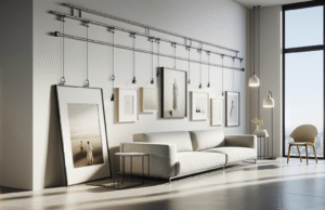 Cómo los rieles para colgar cuadros transforman tus espacios con estilo y funcionalidad