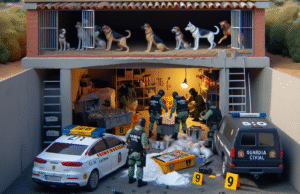 Descubren laboratorio de cocaína oculto bajo una perrera en Talavera de la Reina