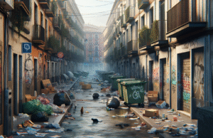 Problemas diarios de limpieza en la Calle de La Paralela en Talavera de la Reina: una situación que preocupa a los vecinos