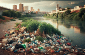 Basura acumulada en la ribera del Tajo sale a la luz tras labores de desbroce en Talavera
