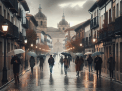 Pronóstico del tiempo en Talavera: inicio de semana con lluvias intensas y descenso de temperaturas