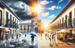 Pronóstico del tiempo en Talavera este fin de semana: lluvias el sábado y sol el domingo según la AEMET