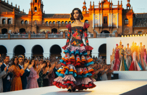 Diseñadora de Daimiel causa sensación en el desfile de moda flamenca de Sevilla 2024