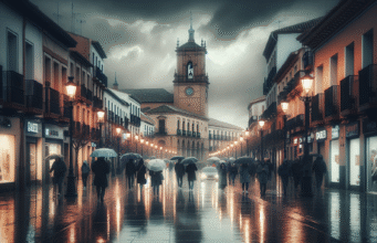 Pronóstico del tiempo en Talavera esta semana: lluvias intensas y cielos nublados en camino