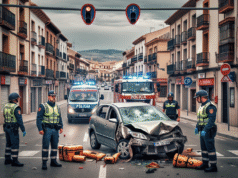 Accidente en la avenida Carlos I de Talavera deja un herido y provoca cortes de tráfico
